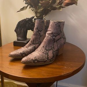 Matisse Snake Ankle Boot